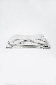 Omne Sleep 4-Piece Pewter Microplush and Bamboo King Hypoallergenic Sheet Set