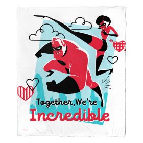 The Incredibles; Incredible Together Aggretsuko Comics Silk Touch Throw Blanket; 50" x 60"