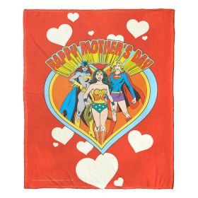 Justice League; Mom Group Aggretsuko Comics Silk Touch Throw Blanket; 50" x 60"
