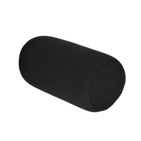 Micro Mini Microbead Cushion Roll Pillow Travel Home Seat Sleeping Neck Support Black